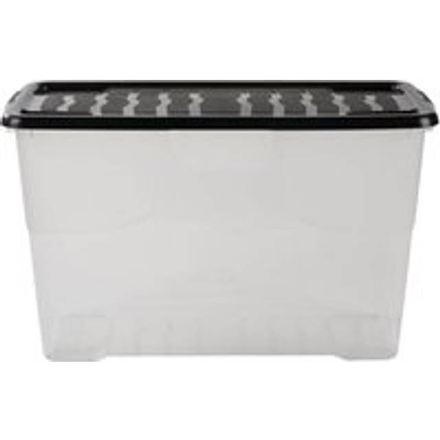 Strata 100L Curve Storage Box with Lid - Clear