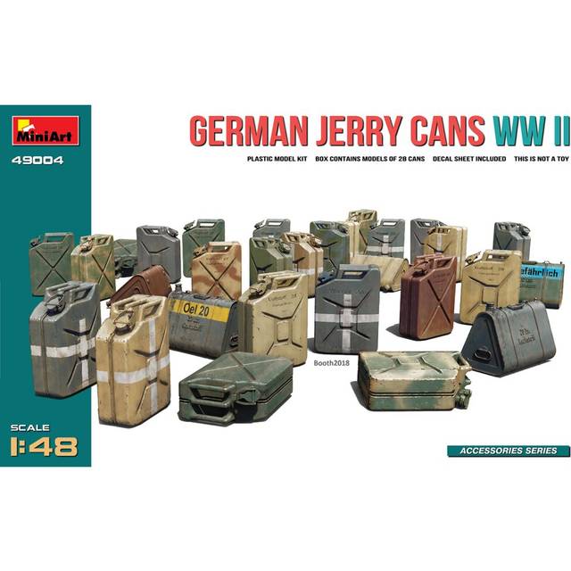 MiniArt 49004 German Jerry Cans set WWII 1:48 Scale Model Kit