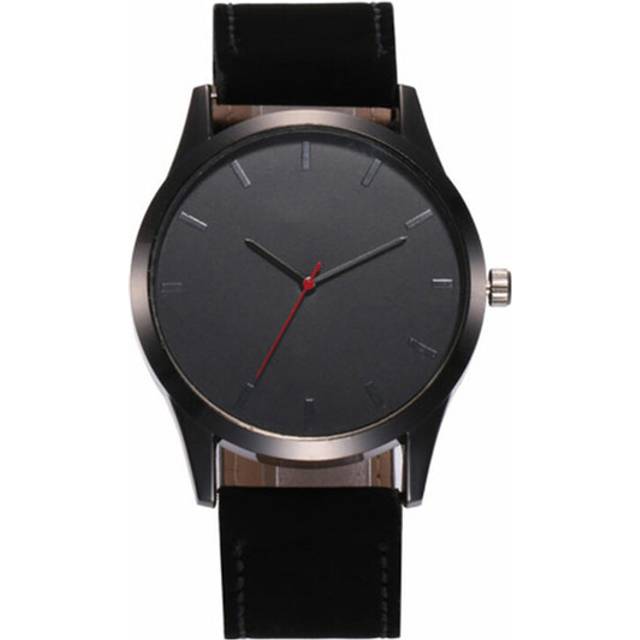 Smart Minimalistic Men's Quartz Watch - Black