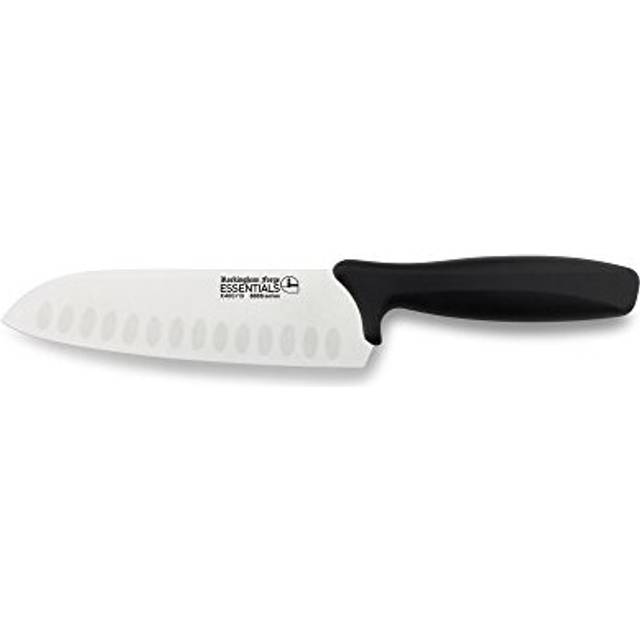 Essentials Range Lightweight Stainless Steel 7 Santoku Knife with Black Handle Individually Carded 8007SK7