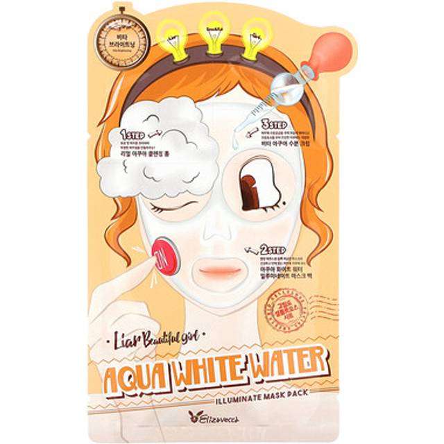 Elizavecca - Aqua White Water Illuminate Mask Pack Set 10pcs 25ml x 10pcs