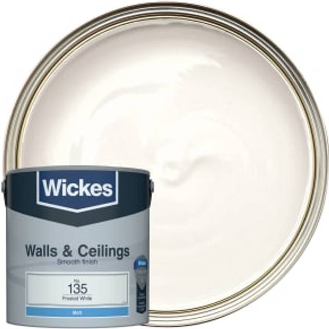 Wickes Vinyl Matt Emulsion Paint - Frosted White No.135 - 2.5L