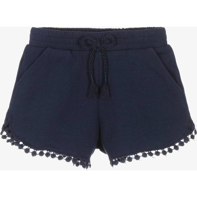 Mayoral Girls Navy Blue Cotton Jersey Shorts - 2 year