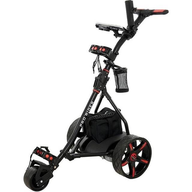 Pro Rider Leisure 36 Hole Electric Golf Trolley - Black & Red, Red