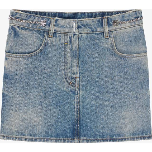 Givenchy Women&#39;s Denim Mini Skirt in Clear Blue | Size 38 | BW40SQ5Y9N (38)