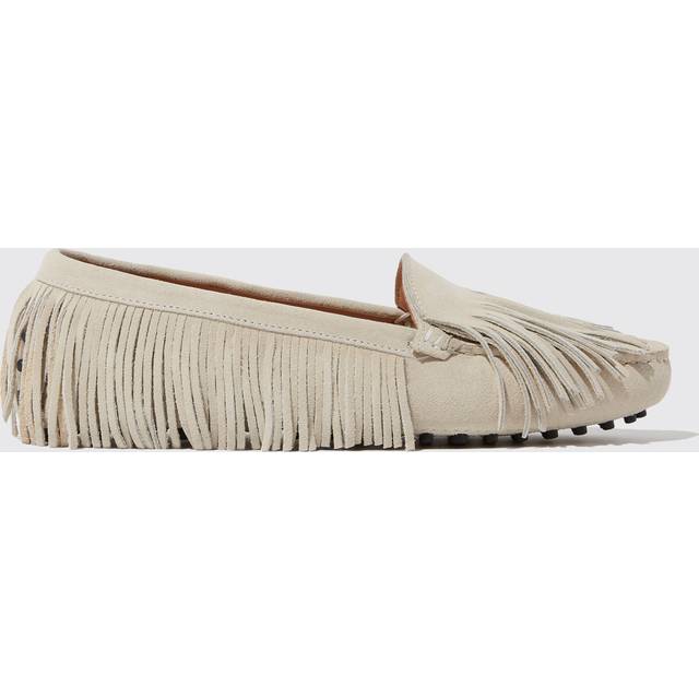 Scarosso Mocassins Drivers Maya Daim Crème Daim - Crème - Daim (41)