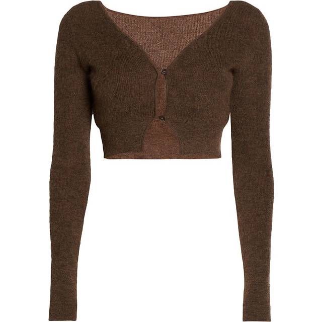 JACQUEMUS Brown Le Chouchou 'Le Cardigan Alzou' Cardigan - 880 Dark Brown - FR 44