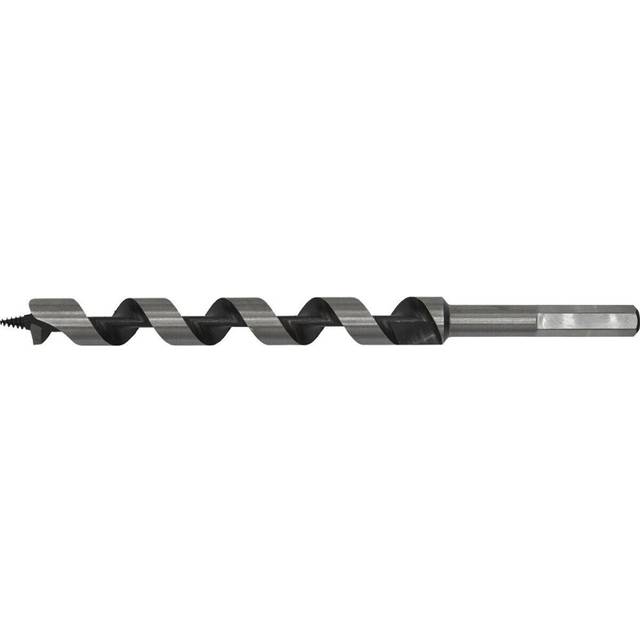 18 x 235mm Hardened Auger Wood Drill Bit - Hexagonal Shank - Woodwork Timber