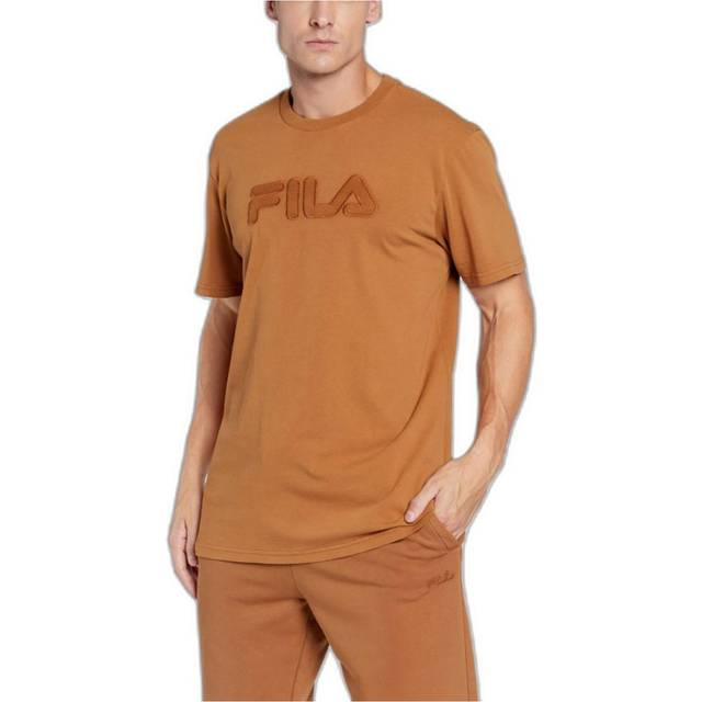 Fila, Topp, Herr, M, Herr Brun Print T-shirt - brown (M)
