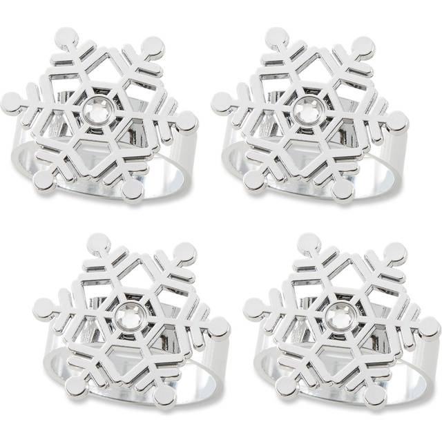 Sparkling Snowflake Napkin Ring (Set of 4)