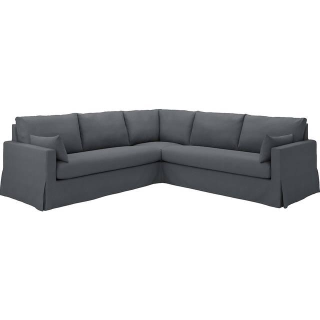 HYLTARP hörnsoffa, 4-sits, Gransel grå