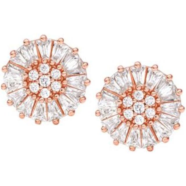 MK Precious Metal-Plated Sterling Silver Pavé Stud Earrings - Rose Gold - Michael Kors - ONE SIZE