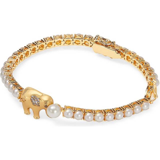 Kate Spade New York Cz Winter Carnival Pearl Tennis Bracelet