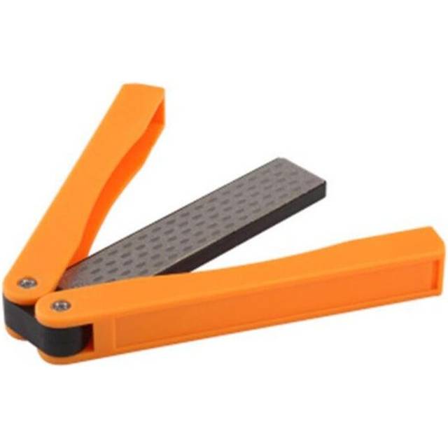 (a-orange) DMD New Double Sided Foldable Portable Knife Sharpener Diamond Sharpening Stone knife sharpening stone sharpening stick kitchen
