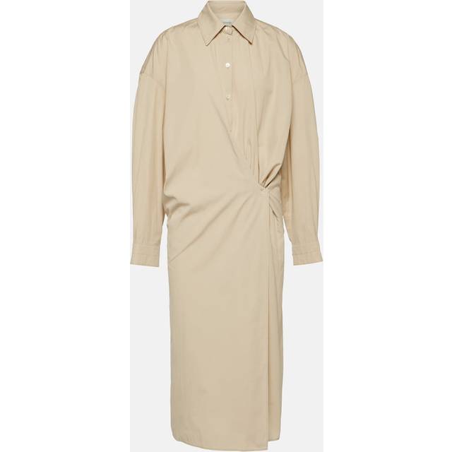 LEMAIRE Beige Twisted Midi Dress - RE303 Dusty Rose - FR 42