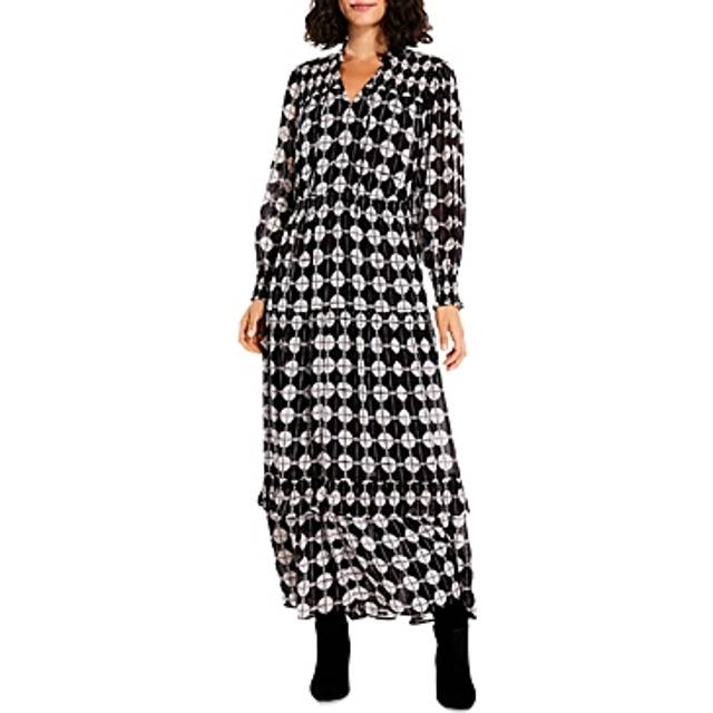 NIC+ZOE Chiffon Dot Maxi Dress