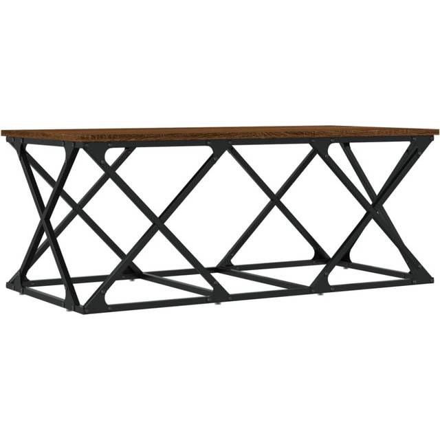 vidaXL Coffee Table Brown Oak 100x49x40 cm Engineered Wood