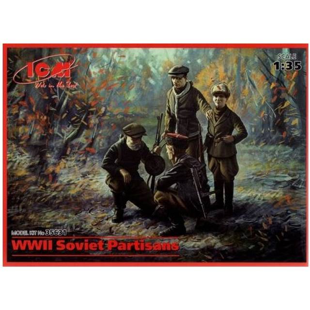 ICM35631 - ICM 1:35 - WWII Soviet Partisans 4 Figs