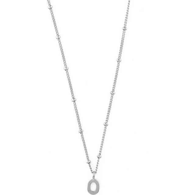 Satellite Chain Initial Necklace - Silver - Orelia