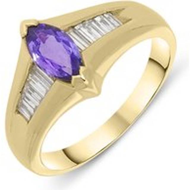 18ct Yellow Gold Tanzanite Diamond Ring D