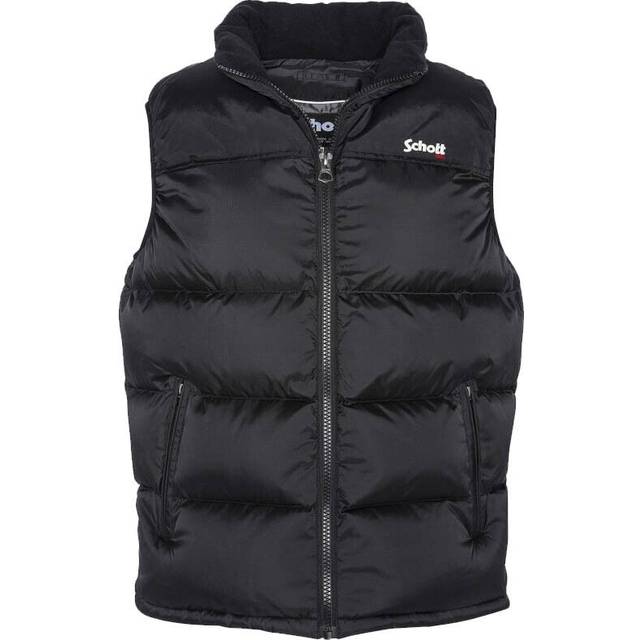 Sleeveless Puffer Jacket Schott UtahV - Noir