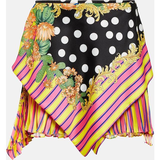 Versace Printed wrap miniskirt - multicoloured (UK 8)