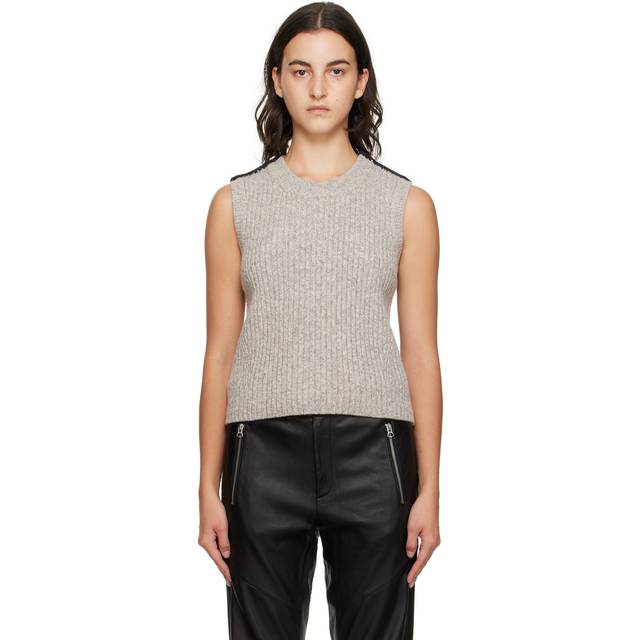 rag & bone Taupe Ingrid Vest - Oat - XL