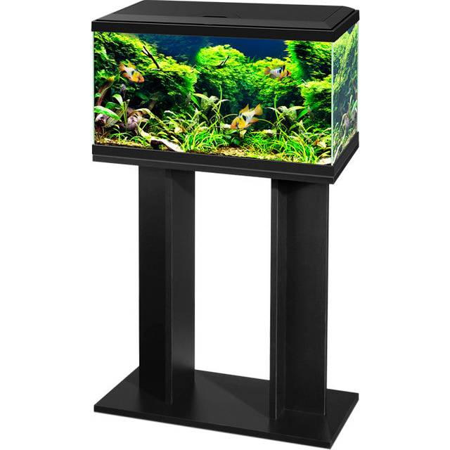 Ciano Aquarium Fish Tank & Stand LED Lighting 60cm 2ft 58L in Black