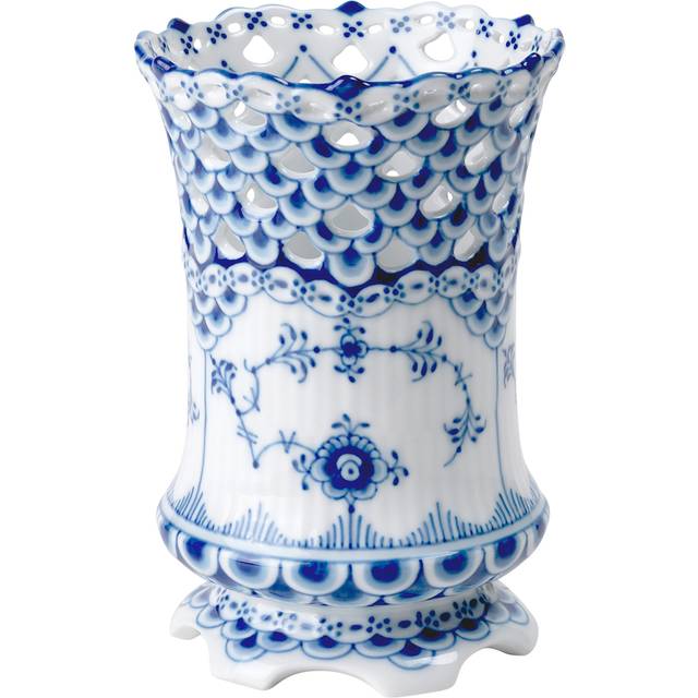 Royal Copenhagen Musselmalet Helblonde Vase 11 cm - Vaser Från Magasin - Hvid (11 cm)