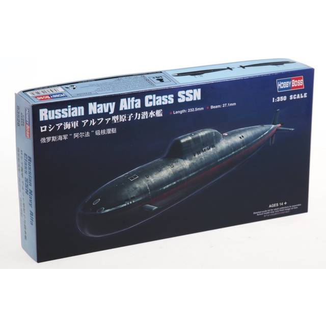 HobbyBoss Alfa Class SSN Boat Model Building Kit