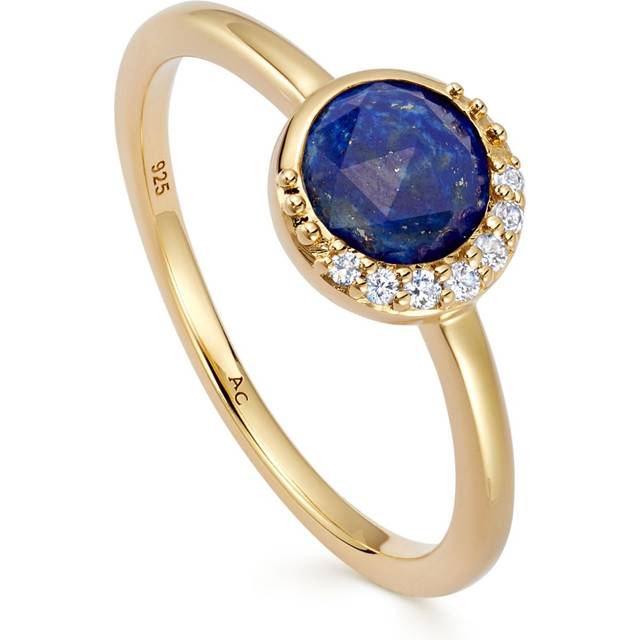 Gold Luna Lapis Ring