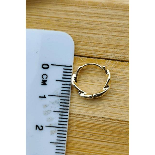 Sterling Silver Twist Spiral Hoop Earrings - Gold - One Size