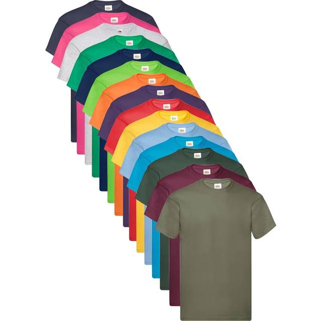 Fruit of the loom plain cotton lightweight cheap budget tee t-shirt tshirt s-5xl