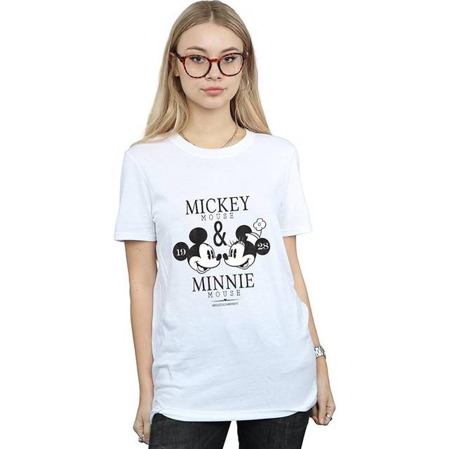 Mousecrush Mondays Mickey & Minnie Mouse Cotton T-Shirt - White - XL