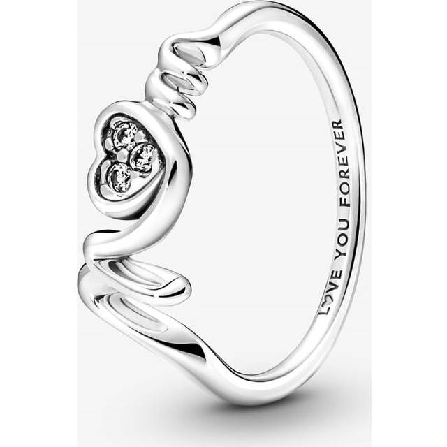SHEIN S925 Sterling Silver Heart Shaped &#39;mom&#39; Engraved Flower Ring, Mother&#39;s Day Gift, Romantic Lady Ring, Luxury Party Bride Ring, Superior Quality Finger