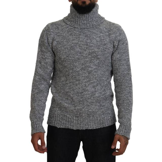 Dolce & Gabbana Gray Wool Knit Turtleneck Pullover Sweater - IT44 | XS