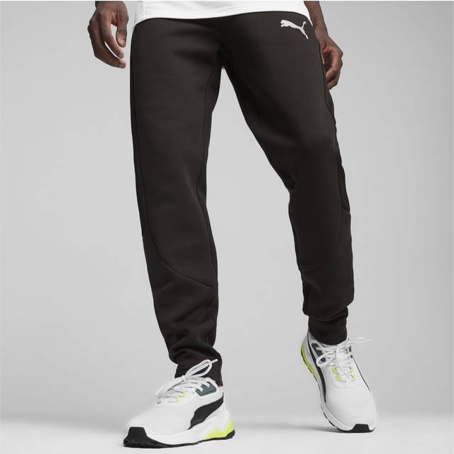 Puma evostripe mens training joggers black reflective zip pocket sweatpants gym