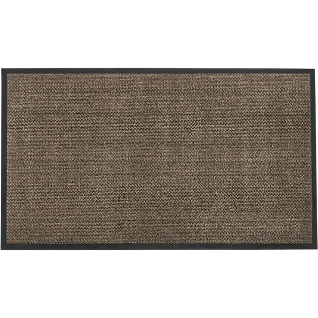 JVL Heavy Duty Commodore Backed Barrier Door Floor Mat Brown/Black 80 x 140 cm, Brown
