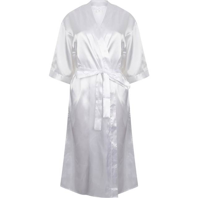 (16/18 UK, White) Towel City Womens/Ladies Satin Robe