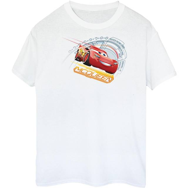 (XXL, White) Cars Mens Lightning McQueen Cotton T-Shirt