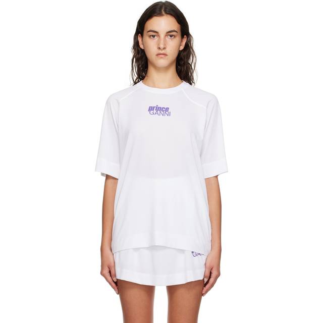 GANNI White Prince Edition T-Shirt - 151 Bright White - XXL