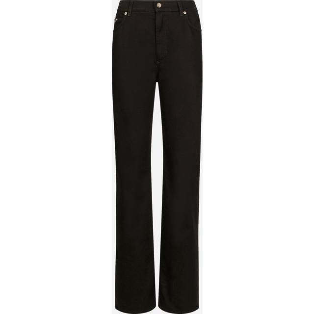 Dolce & Gabbana, Straight Jeans, female, Black, XS, Jeans with straight legs
