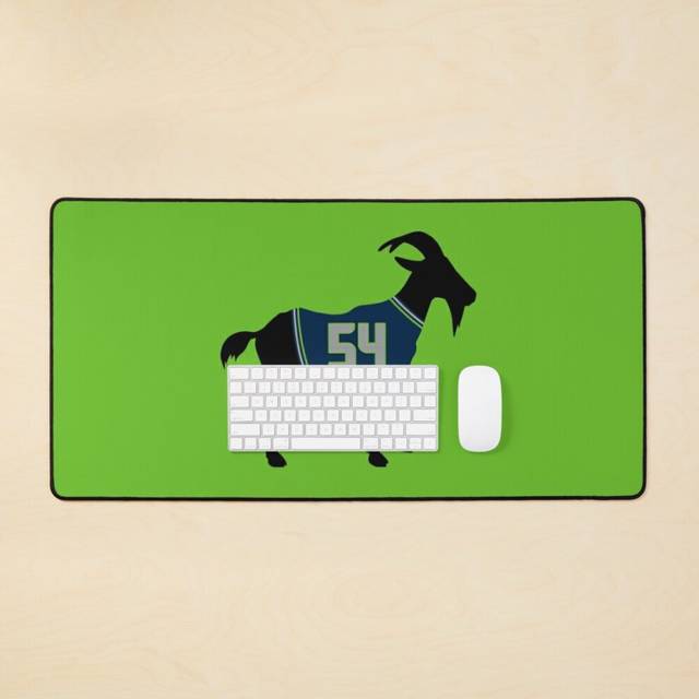 Desk Mat Bobby Wagner GOAT Large Gaming Mouse Pad 35x16 inch
