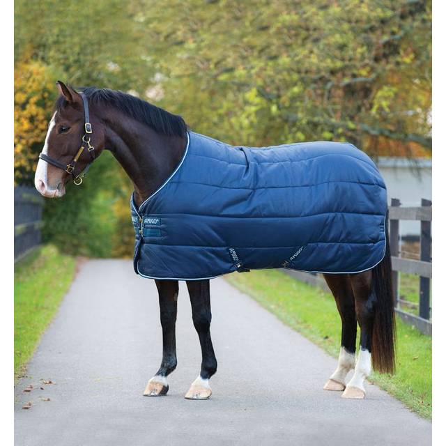 Horseware Amigo Insulator Lite Hästtäcke 100g - Mörkblå/Vit (5'6 - 115 cm)