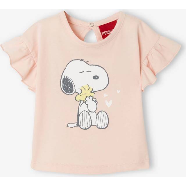 Snoopy T-Shirt for Baby Girls, by Peanuts® pink medium solid with desig - PINK MEDIUM SOLID WITH DESIG