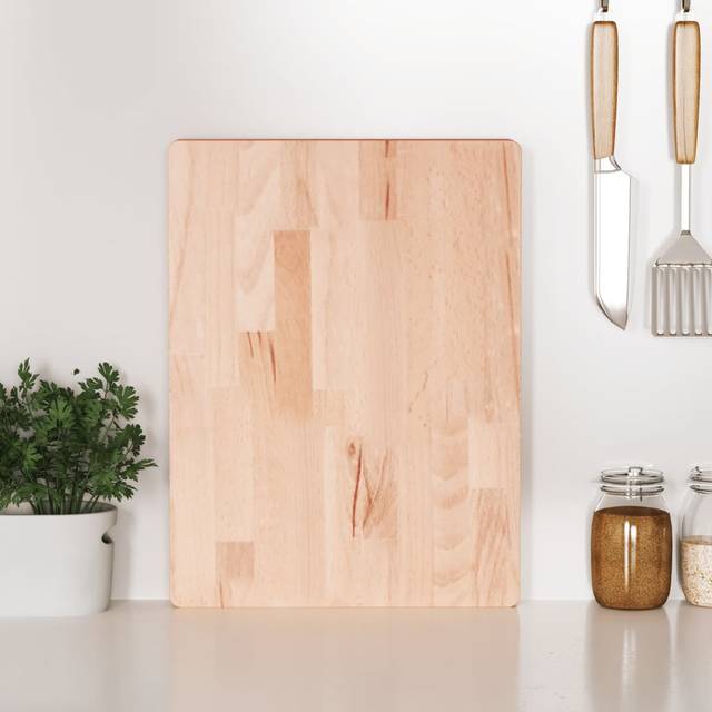vidaXL Chopping Board 40x30x4 cm Solid Wood Beech - Brown