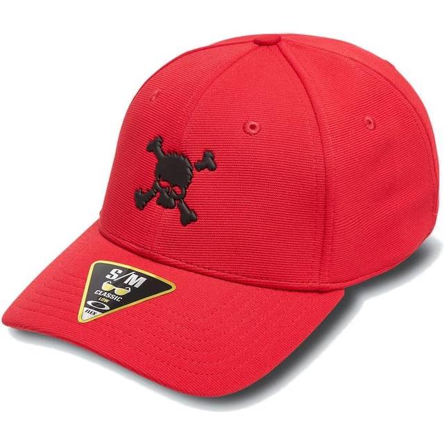 Oakley - Röd flexfit Keps - Scatter Skull Ff Hat Red Line Flexfit @ Hatstore