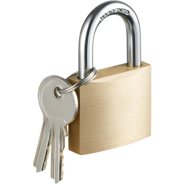 2pcs Solid Brass Padlock with KeyPad Lock with 1-9/16 in. (40 mm) Wide Lock Body,Keyed Padlock for Sheds, Storage Unit School Gym Locker, Fence
