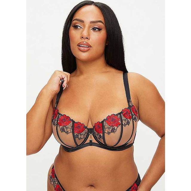 Ann Summers Caged Rose Underwired Non Padded Balcony Bra