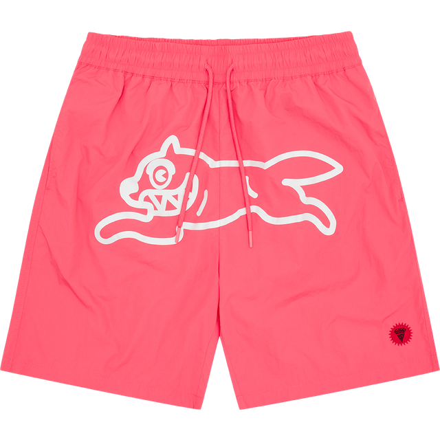 RUNNING DOG SWIM SHORTS - PINK, XL